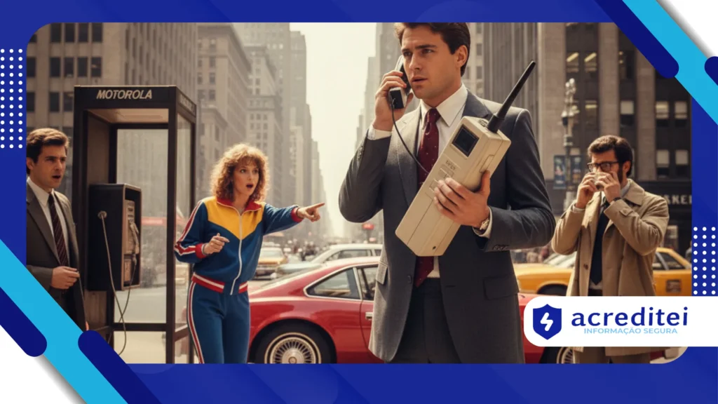 O impacto do celular tijolão na sociedade da época