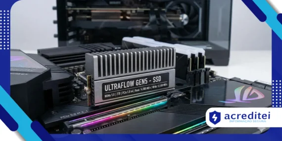 SSD NVMe 5.0: testes reais de desempenho e o que muda para gamers e profissionais