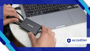 SSD externo portátil acelera backup e transferência de arquivos